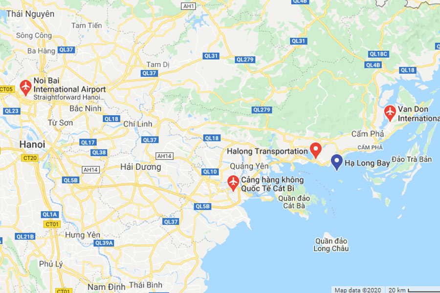 closest airport to Halong Bay