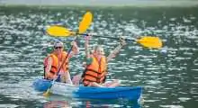 kayaking in halong bay