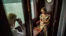 Halong Bay cruise balcony