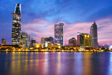 Saigon by night Vietnam
