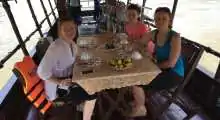 On boat trip
