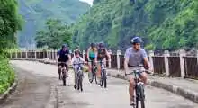 biking-on-Cat-Ba-island by bhaya cruises