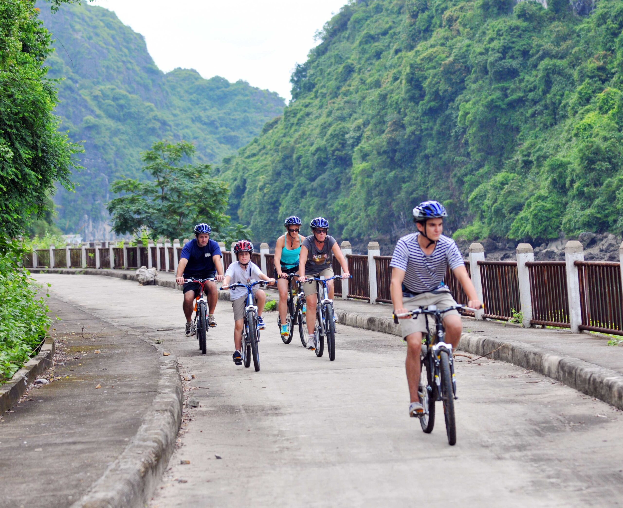biking on Cat Ba island by bhaya cruises