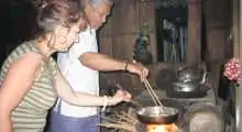 cooking at homestay
