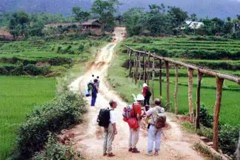 hiking in sapa