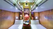 Inside a train to sapa