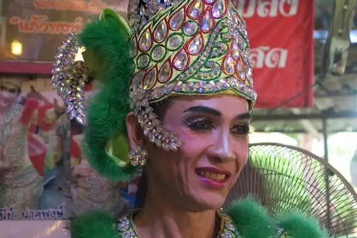 Ladyboy on the street