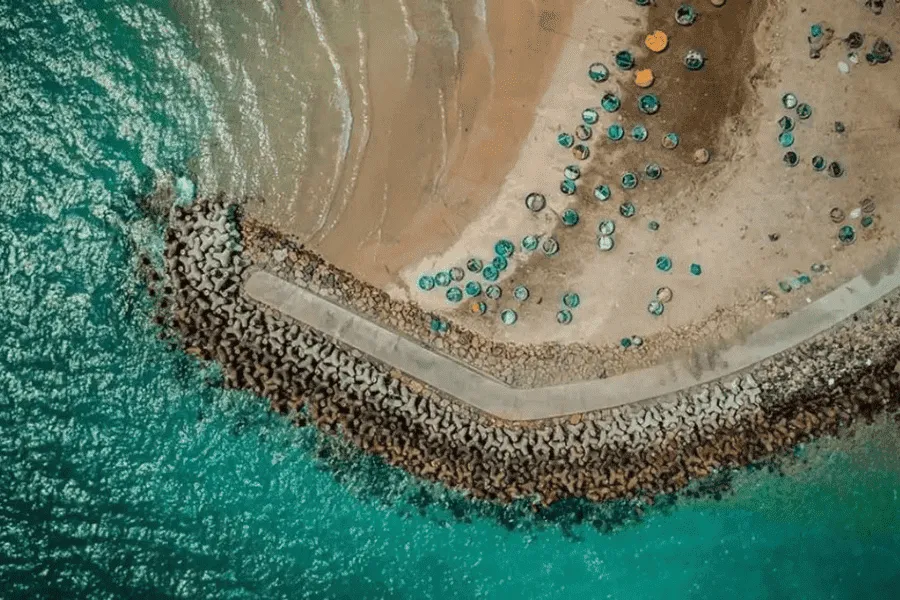 Mui ne beach from top